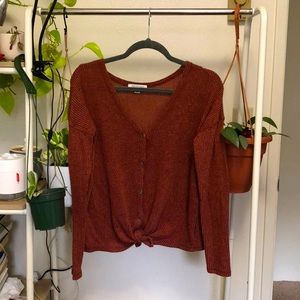 Burnt Orange American eagle sweater. SMALL